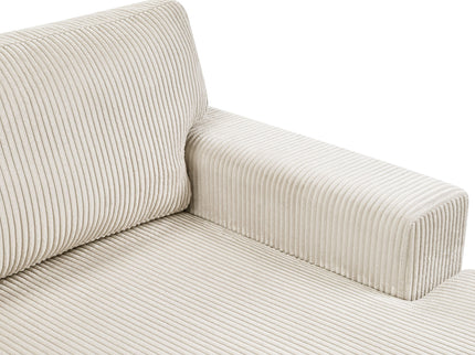 Oversized Sectional U-Shaped Sofa With Chaise Lounge And Three Soft Throw Pillows