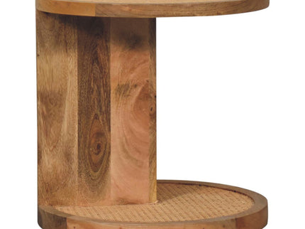 Close Knit Corner End Table - Oak