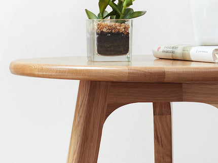 Round Small End Table, Side Table For Bedroom & Balcony