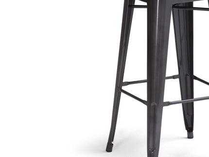 Rayne - Curved Back Metal Stool (Set of 2)