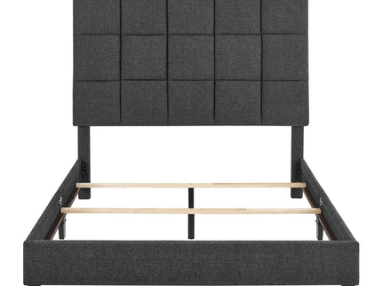 Squares Upholstered Headboard Platform Bed