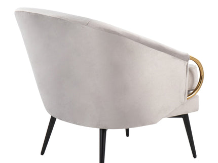 Claire - Contemporary / Glam Chair - Black / Silver