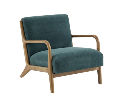 Mid-Century Style Lounge Chair With Upholstered Seat
