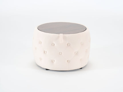 Nesting Ottomans 2 Piece With Tray, 4 In 1 Function