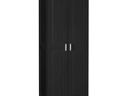 Storage Cabinet With Adjustable Shelves, 2 Doors, Rectangle Design For Bathroom