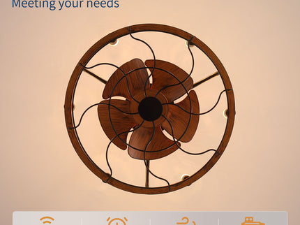 Modern Farmhouse Ceiling Fan, Adjustable Hanging
