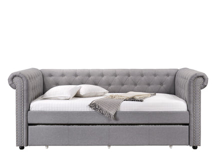 Justice - Twin Daybed With Trundle - Smoke Gray