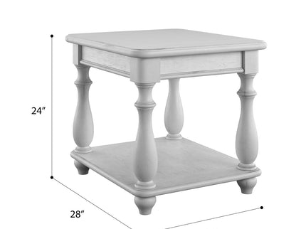 Square End Table - Gray