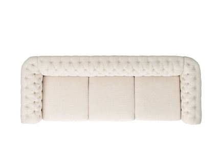 Chesterfield Style 3 Seater Sofa With Deep Button Tufting