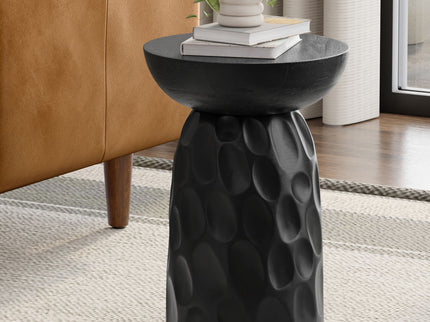 Boyd - V Chisel Accent Table - Black