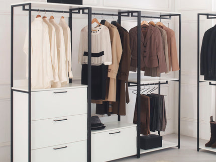 Fiona - Freestanding, Walk-In Closet System - White