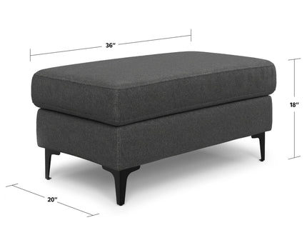 Ava - Versatile Mid Century Ottoman
