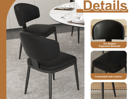 Round Dining Table & 6 Chairs Set - Silver