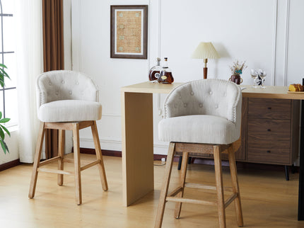 360 Degree Rotation Swivel Counter Stools (Set of 2)
