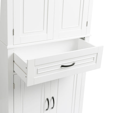 Bathroom Storage Cabinet With Doors And Drawer, Adjustable Shelf