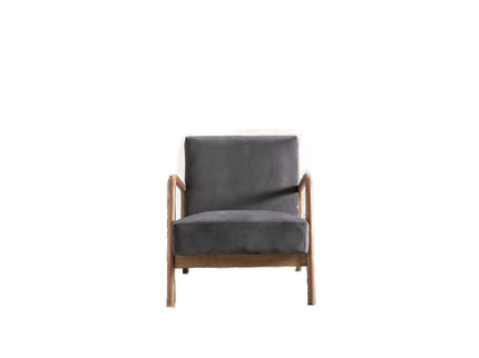 Classic Mid-Century Modern Accent Chairs, Open Framed Armchair With Cushioning