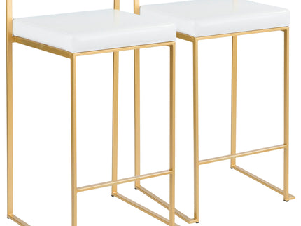 Fuji - Contemporary / Glam Design Counter Stool (Set of 2)