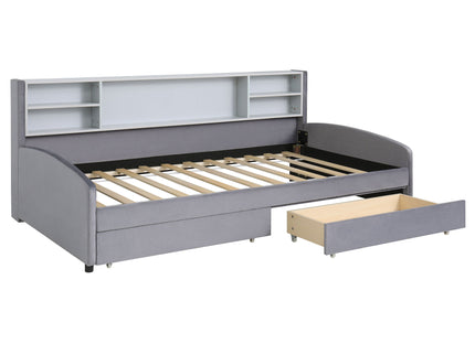 Luxurious Upholstered Platform Bed With Storage Drawers