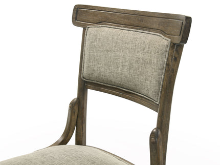 Bistro - Dining Table With Off Fabric Dining Chairs