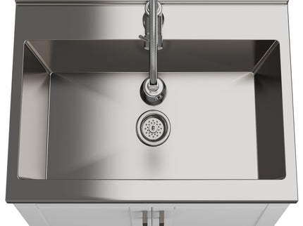 Hennessy - Deluxe Laundry Cabinet With Faucet And Stainless Steel Sink