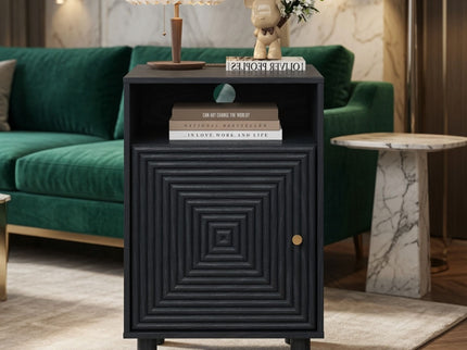 Nightstand With Charging Station & Storage