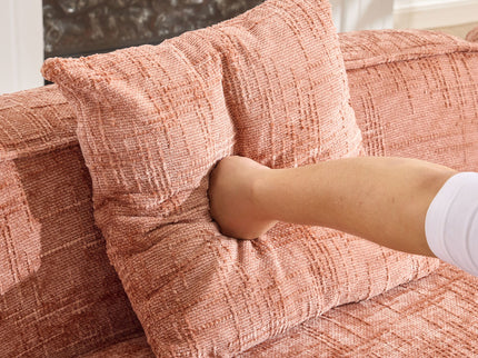 Curved Compressed Sofa, Nordic-Style Design For Living Room
