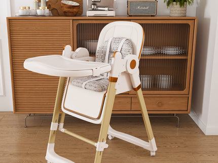 Convertible Baby High Chair To Rocker With 5 Point Harness
