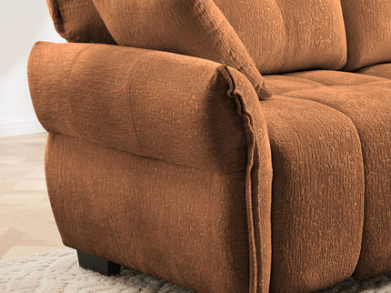 Ergonomic Single Seater Sofa With Ottoman, High Resilience Support Cushions