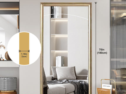 Full-Body Floor Mirror With Frame