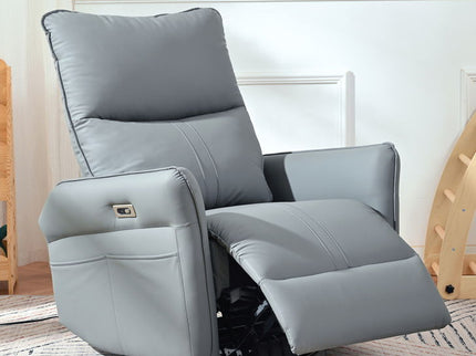 270° Power Swivel Rocker Glider Recliner Chair With USB Ports