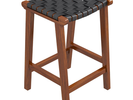 James - Mid-Century Modern Genuine Counter Stool