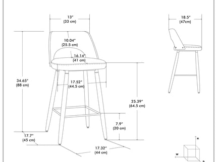 Callie - Upholstered Counter Height Stool (Set of 2)