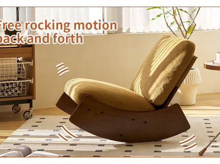 Comfortable High-Quality Upholstery Glider Rocking Chair