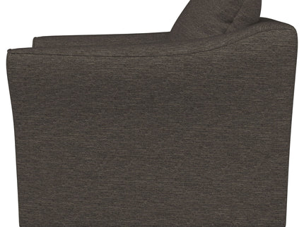 Paige - Flared Arm Chair - Charcoal Gray