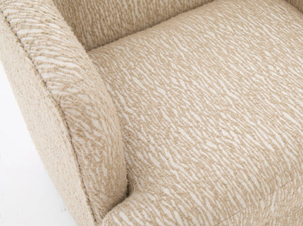 Arm Lounge Chair With Removable Seat Cushion - Light Brown