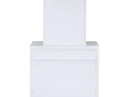 Walsh - Makeup Vanity Table With Mirror And Stool - White