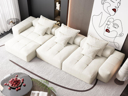 Modern Oversized Diy Combination Modular Sectional Sofa With Pillows