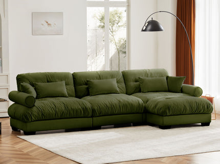 Super Comfort Oversized Modular Sectional Sofa With Movable Ottoman