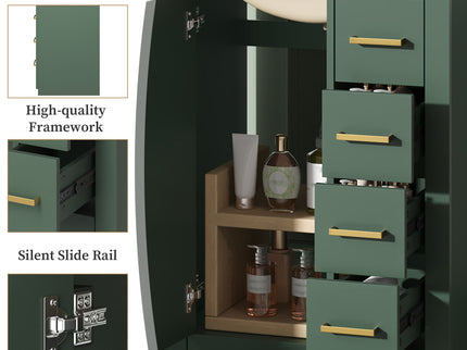 Modern Bathroom Vanity With 1 Door And 3 Drawers
