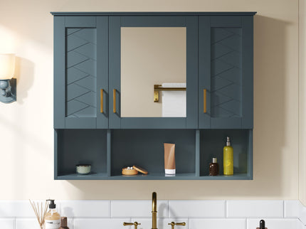 Modern Wall Mounted Medicine Cabinet With Adjustable Shelves, Soft Close Doors, High Define Mirror