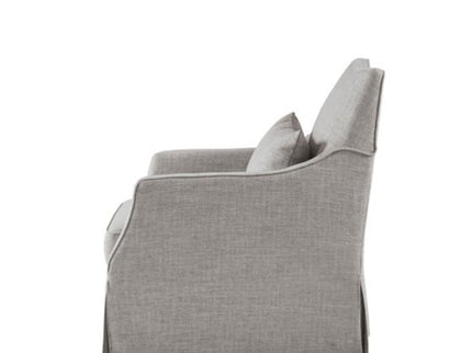Traditional Design London Skirted Swivel Chair