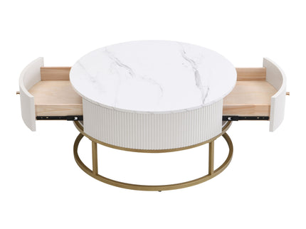 Modern Round Table With Drawers