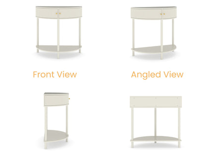 Demi Lune - Console Table With 2 Storage Drawers