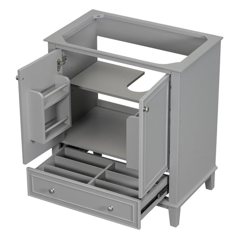 Modern Bathroom Vanity Base Only With Doors And Drawer