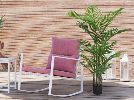 Simulate Plastic Flower Boxes With Leaves For Outdoor Home Decor (Set of 2) -