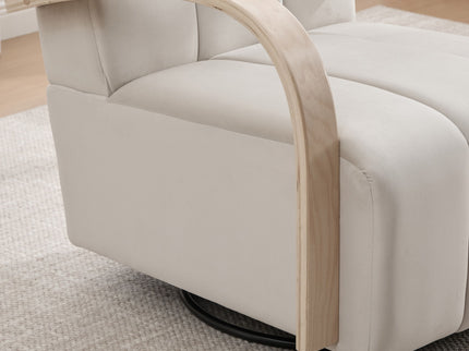 360° Swivel Accent Chair With Armrests