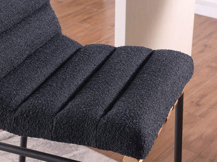 Lahni - 17" Boucle Fabric Counter Height Chair