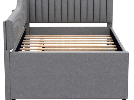 Upholstered Daybed With Trundle And 3 Drawers