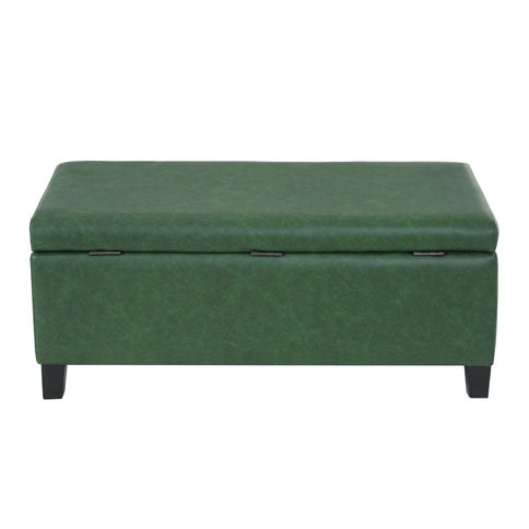 Storage Ottoman With Flip Top Lid