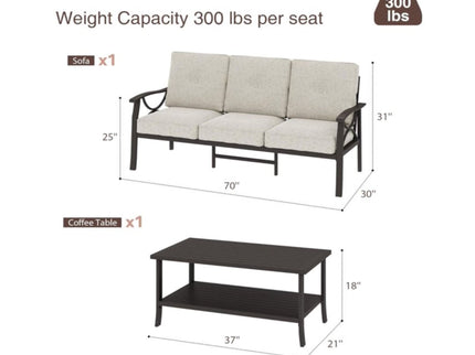 Patio Furniture Set & Coffee Table For Backyard